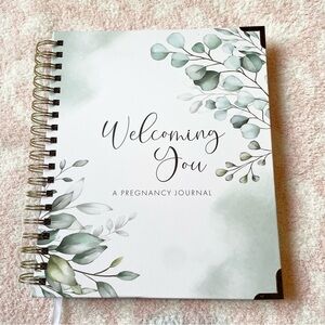 Amazon Welcoming You Pregnancy Journal Memory Book Gender Neutral Eucalyptus NWT